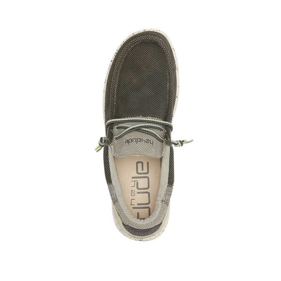 Heydude Wally Hawk Wool Casual slip on Shoes Green SIZE 8 M main image 4